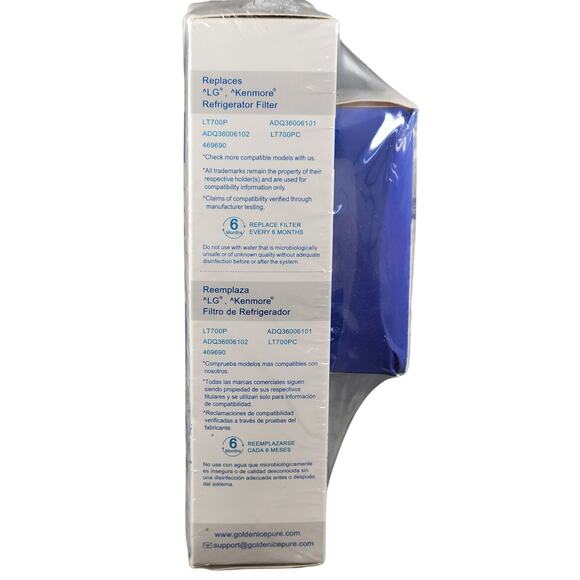 Golden Icepure Refrigerator Water Filter RWF1200A 3-Pack Fits LG Kenmore - Picture 10 of 11